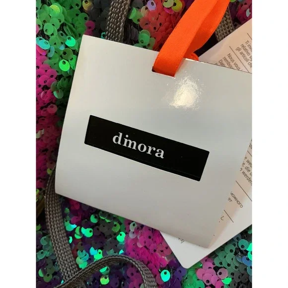 Dimora Italy Multicolor Sequin Wide Leg Pants IT 40 US Small NWT Disco Festival - Picture 8 of 9